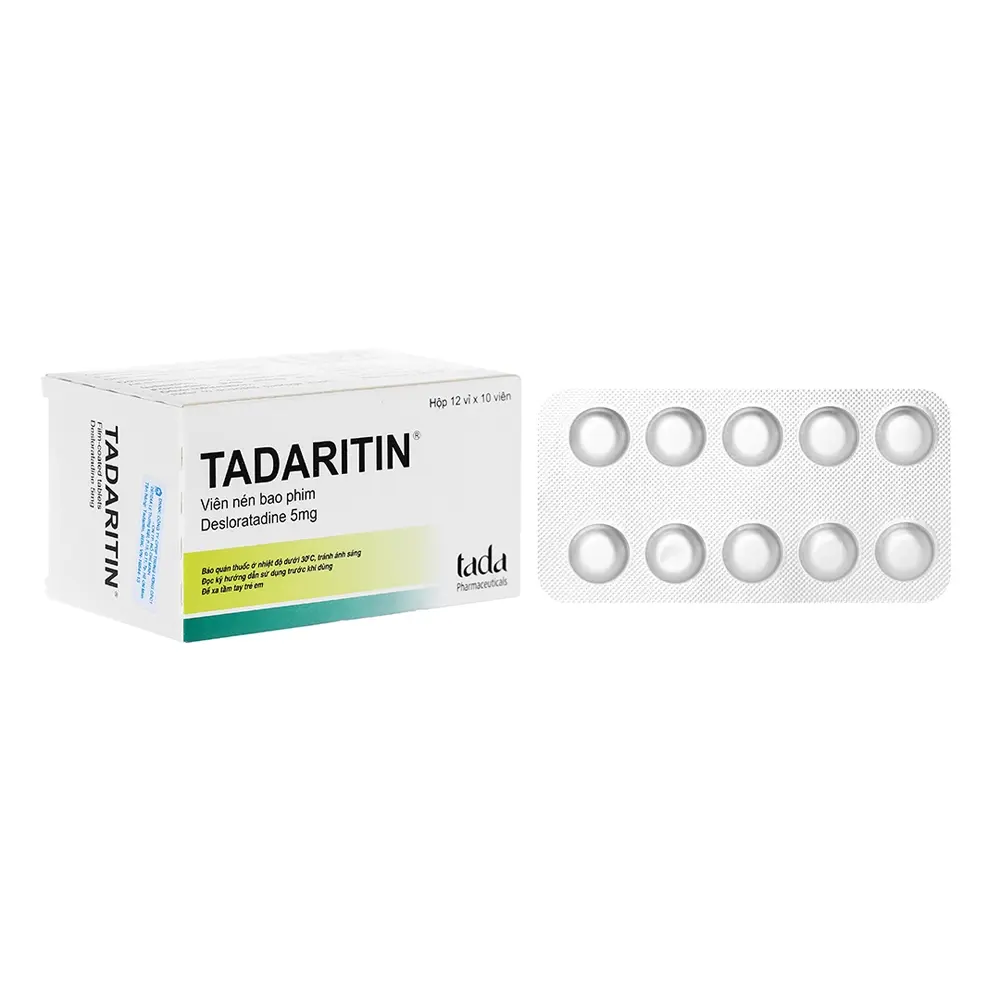 Tadaritin 5 mg Tada Pharma 12 vỉ x 10 viên