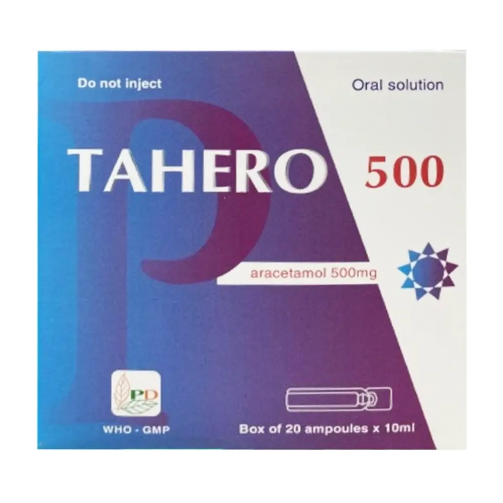 Tahero 500 Phương Đông hộp 20 ống x 10ml
