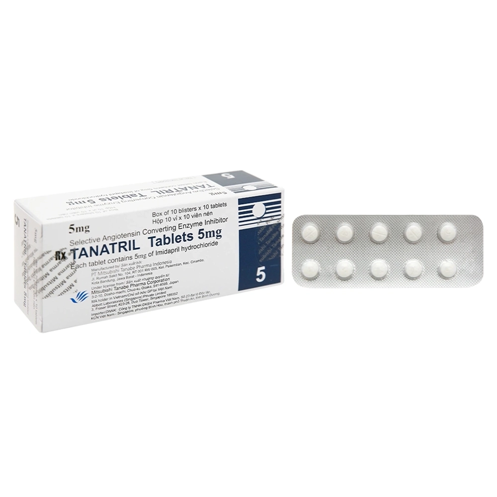 Tanatril Tablets 5mg Mitsubishi Tanabe 10 vỉ x 10 viên
