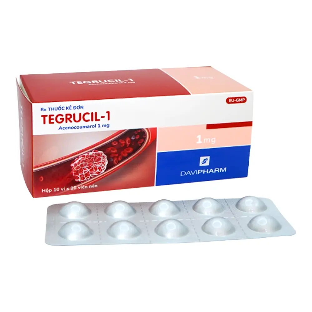 TEGRUCIL-1 Davipharm 10 vỉ x 10 viên