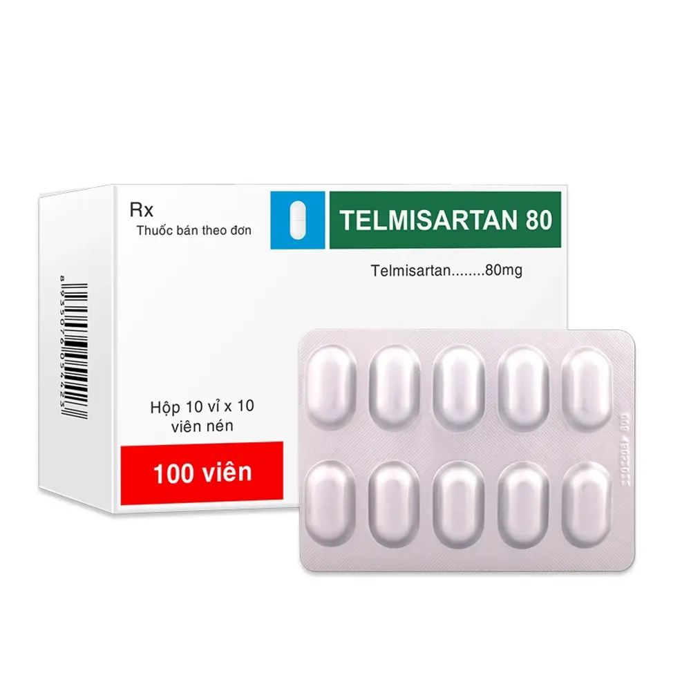 Telmisartan 80 TV.Pharm 10 vỉ x 10 viên