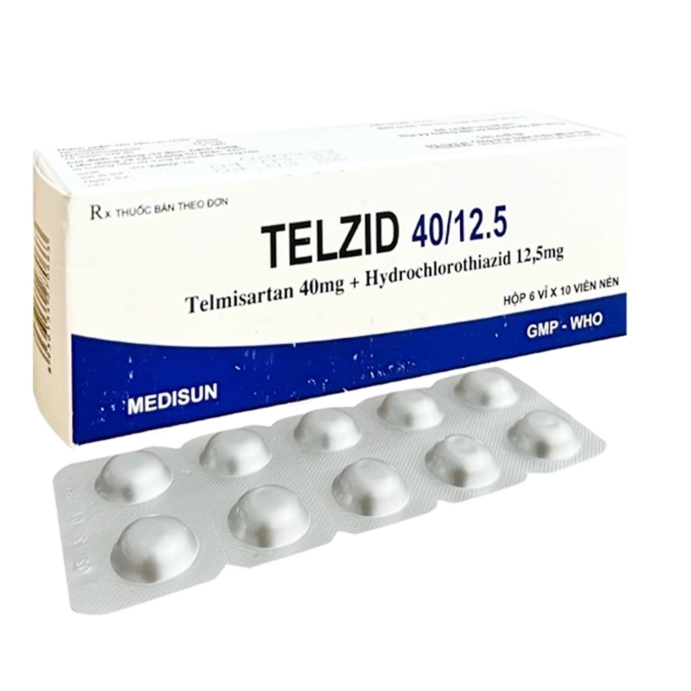 Telzid 40/12.5 Medisun 6 vỉ x 10 viên