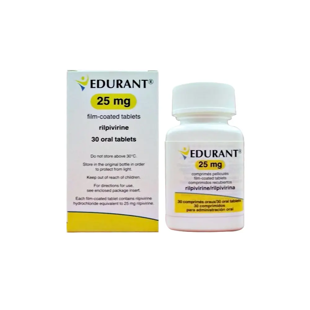 Edurant 25 mg (Rilpivirine 25 mg) Janssen chai 30 viên