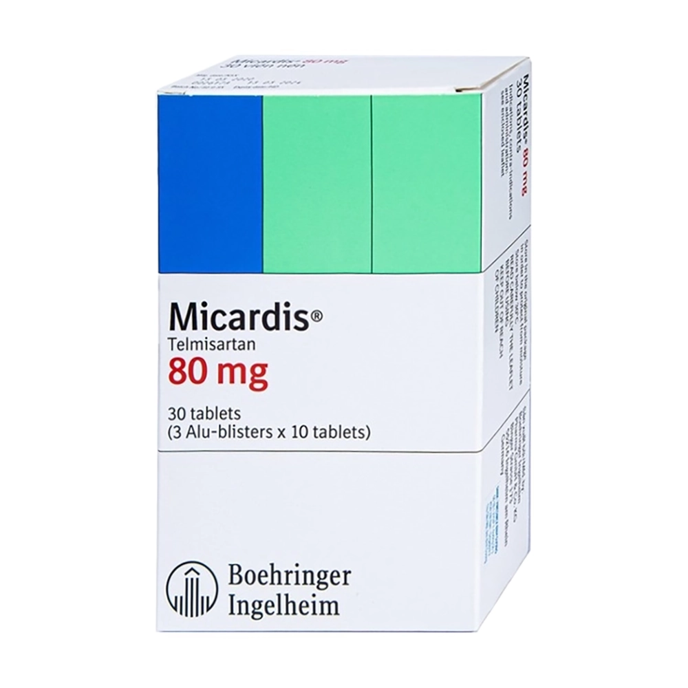 Micardis 80 (Telmisartan 80 mg) Boehringer 3 vỉ x 10 viên