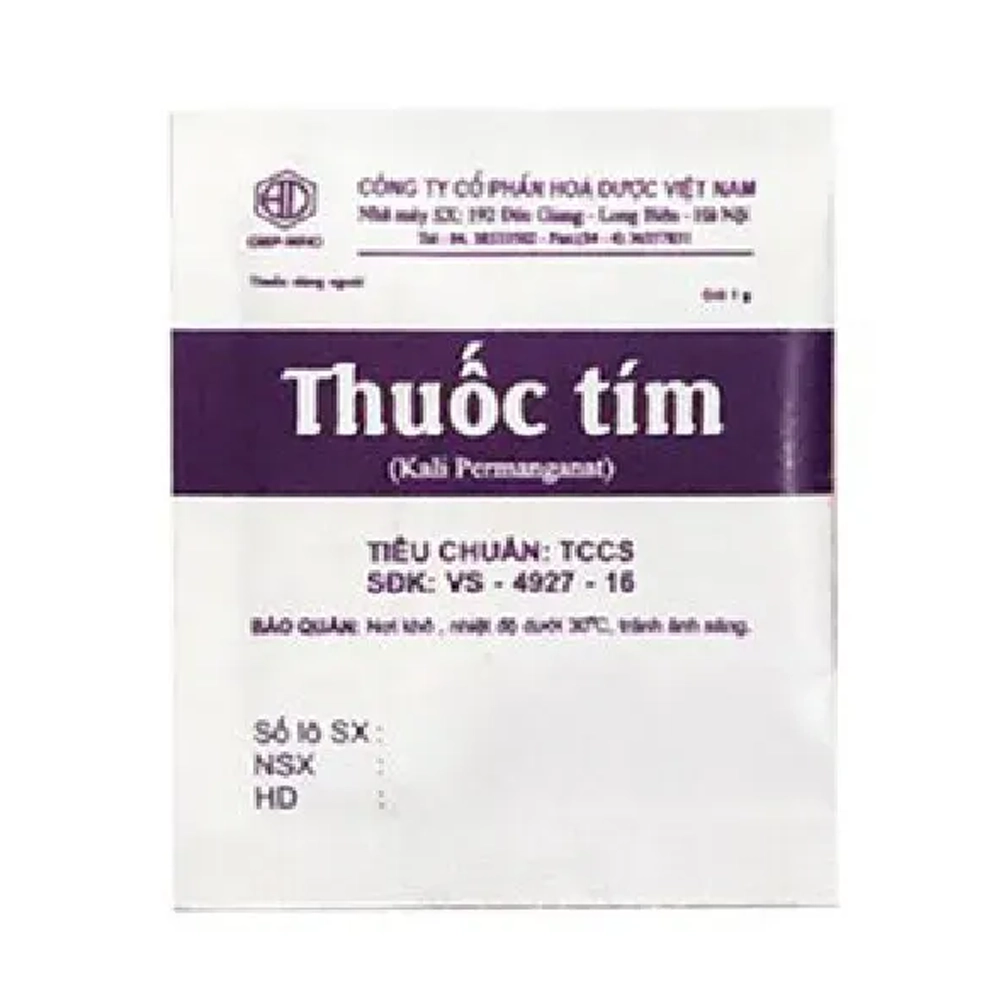 Thuốc tím hóa dược, Túi 10 Gói