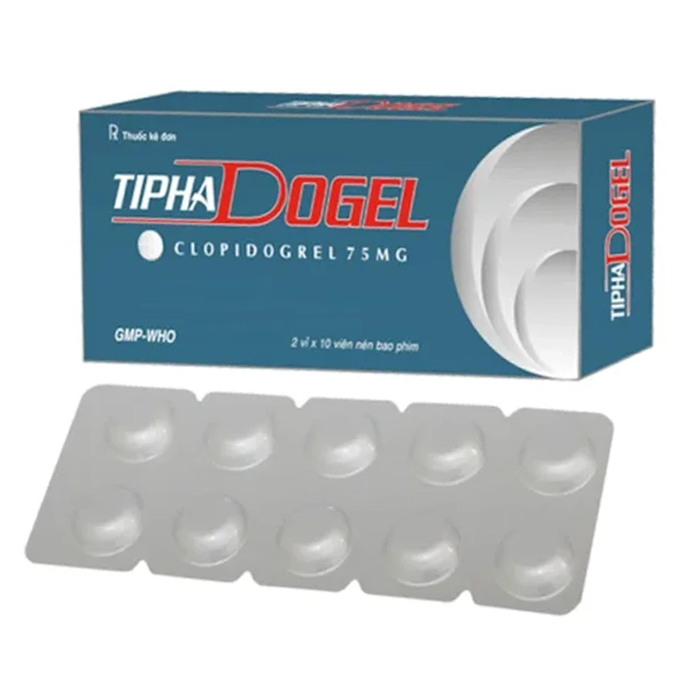 Tiphadogel 75mg Tipharco 2 vỉ x 10 viên