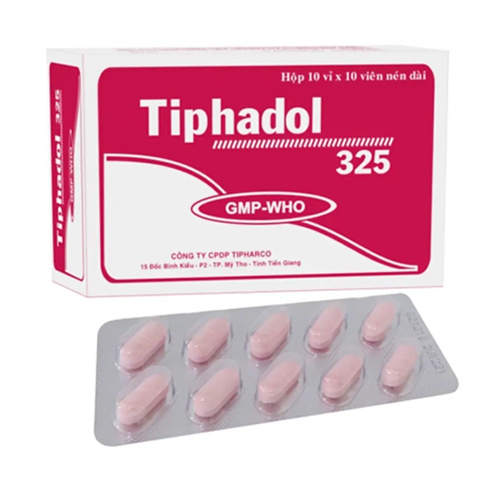 Tiphadol 325 Tipharco 10 vỉ x 10 viên