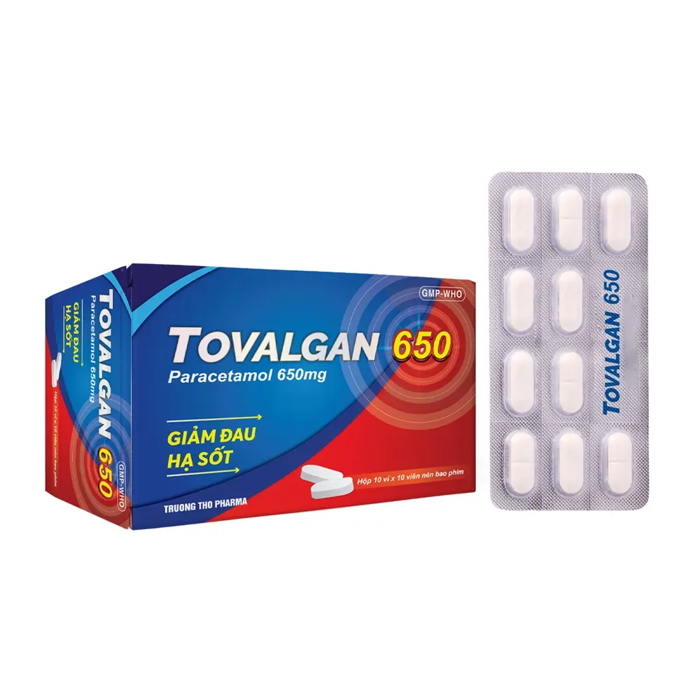 Tovalgan 650 Trường Thọ 10 vỉ x 10 viên