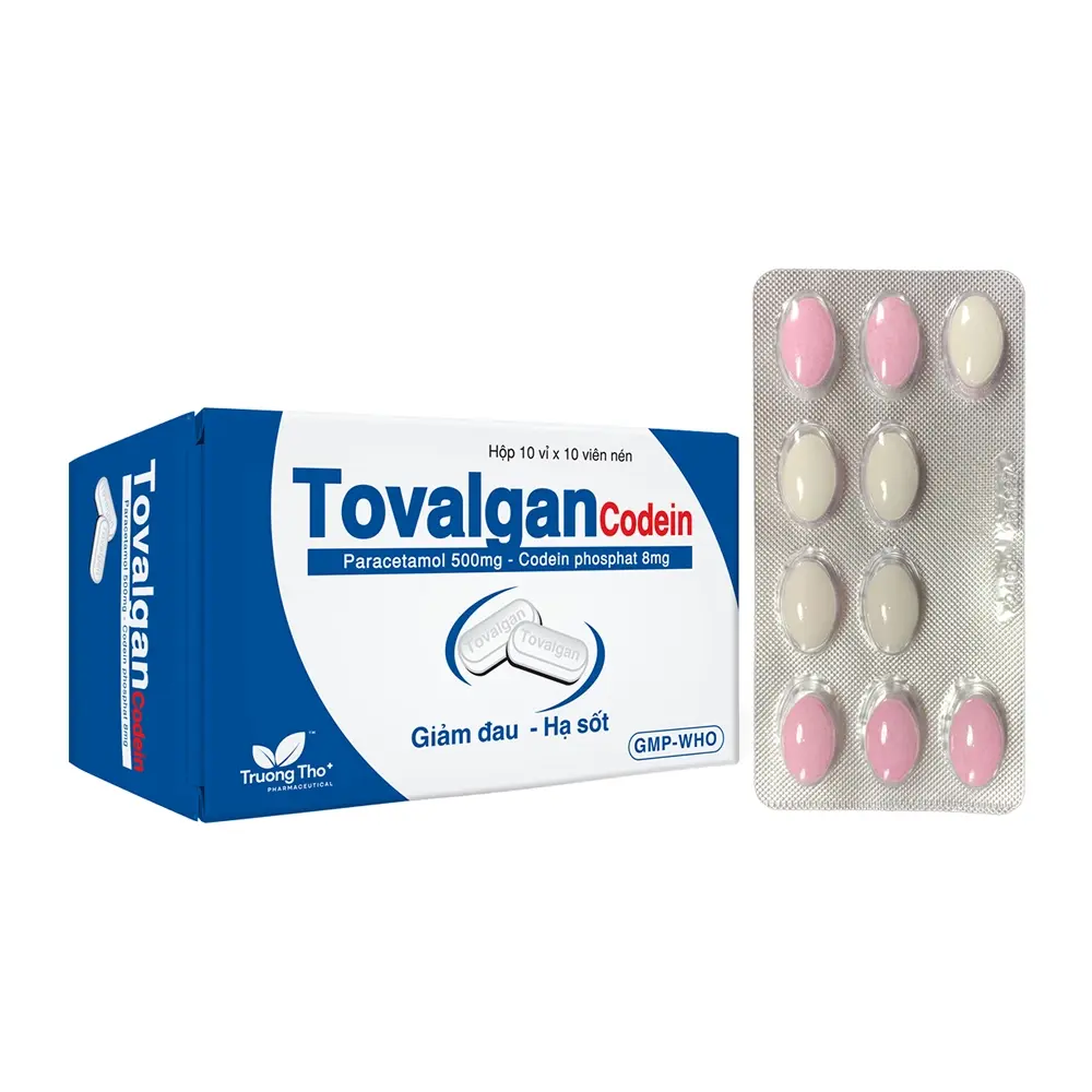 Tovalgan Codein Trường Thọ 10 vỉ x 10 viên