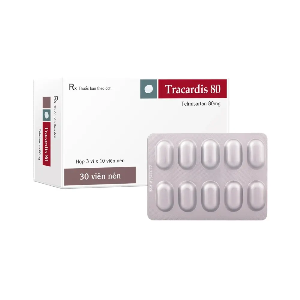 Tracardis 80 TV.Pharm 3 vỉ x 10 viên
