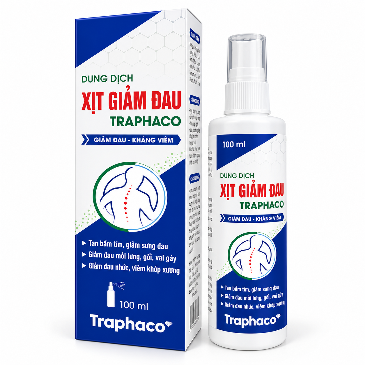 Dung dịch Xịt Giảm Đau Traphaco 100ml