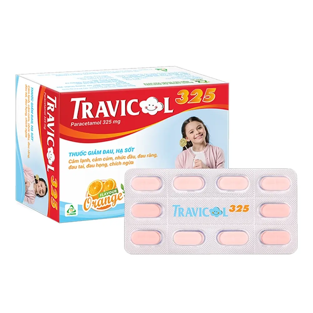 Travicol 325 mg TV.Pharm 10 vỉ x 10 viên