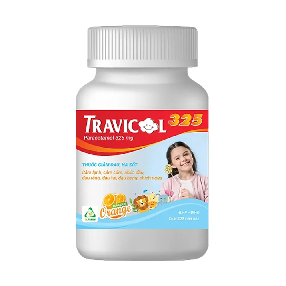 Travicol 325 mg TV.Pharm chai 200 viên