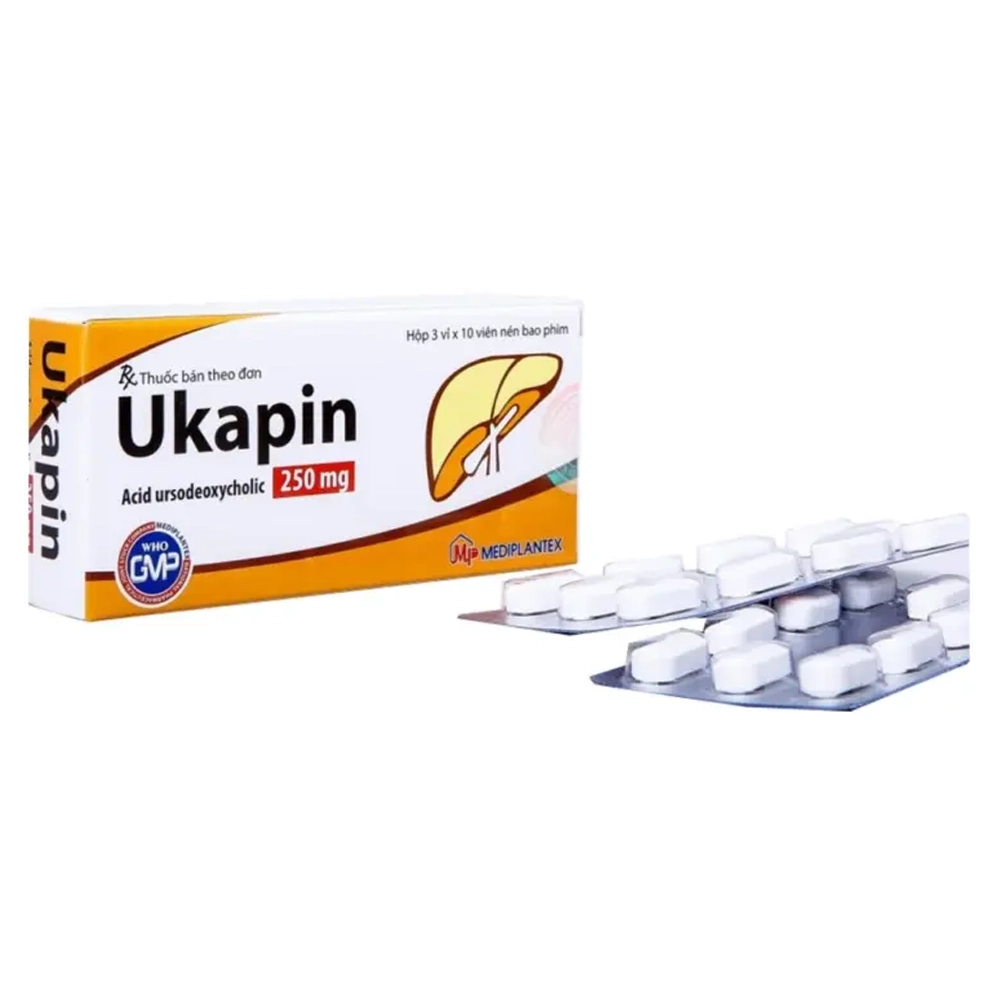 Ukapin 250mg Mediplantex 3 vỉ x 10 viên