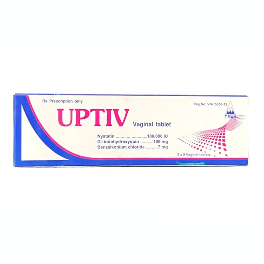 Uptiv T.Man Pharma - Hộp 2 vỉ x 5 viên
