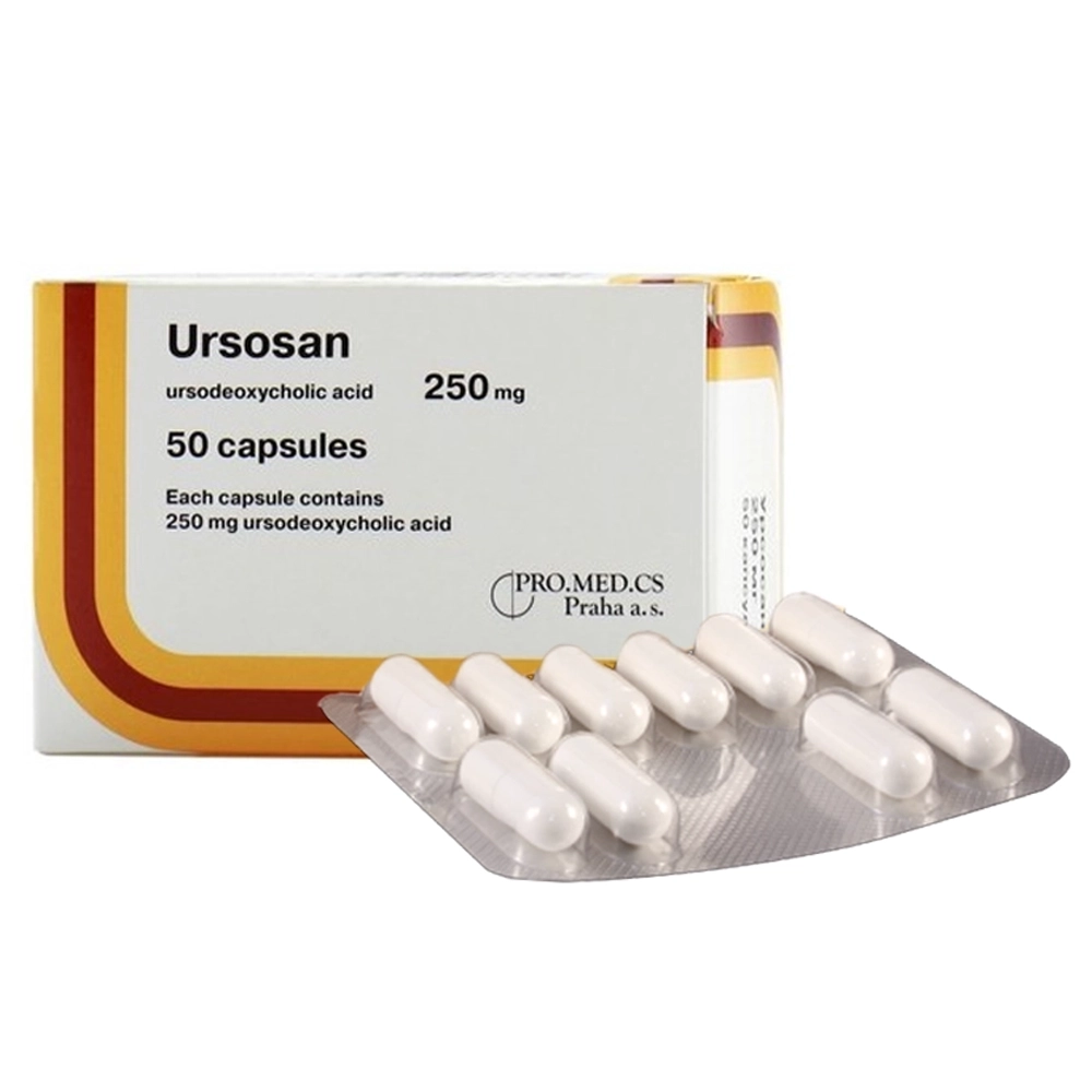 Ursosan 250mg Pro.Med.CS - Hộp 10 vỉ x 10 viên