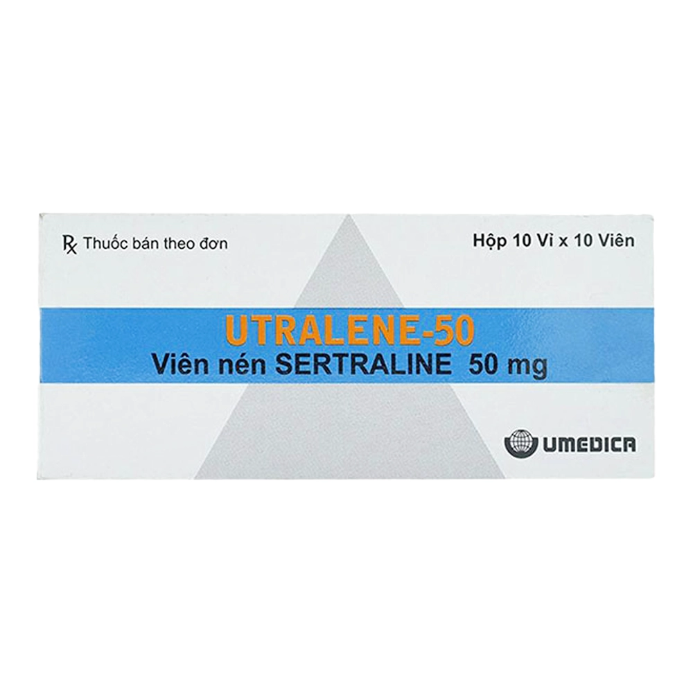 Utralene-50 (Sertralin 50 mg) Umedica 10 vỉ x 10 viên