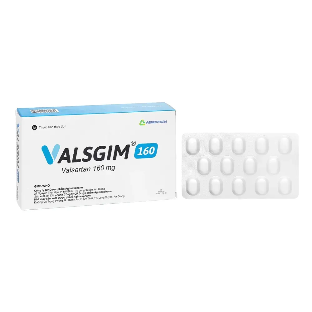 Valsgim 160 Agimexpharm 2 vỉ x 14 viên