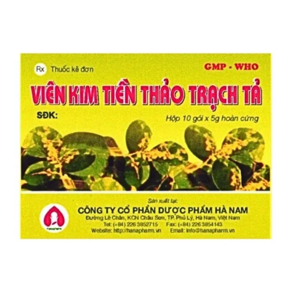 Viên Kim Tiền Thảo Trạch Tả Hà Nam hộp 10 gói