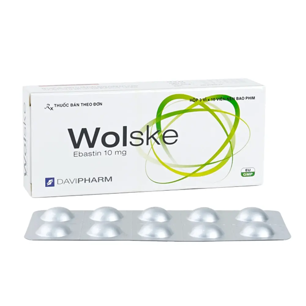 Wolske 10mg Davipharm 3 vỉ x 10 viên