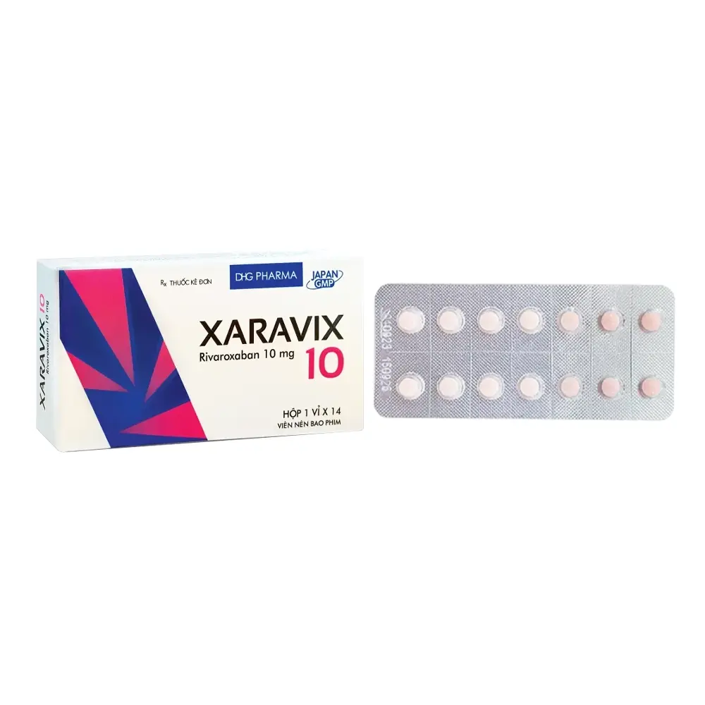 Xaravix 10 (Rivaroxaban 10mg) DHG 14 viên
