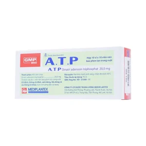 Thuốc A.T.P 20mg Mediplantex điều trị suy tim, hoạt động cơ kém, bệnh lý dạ dày (10 vỉ x 10 viên)