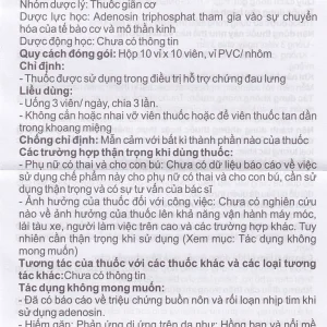 Thuốc A.T.P 20mg Mediplantex điều trị suy tim, hoạt động cơ kém, bệnh lý dạ dày (10 vỉ x 10 viên)