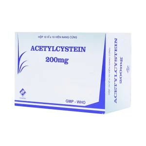 Thuốc Acetylcystein 200mg Vidipha tiêu nhầy trong bệnh viêm phế quản, bệnh nhầy nhớt (10 vỉ x 10 viên)