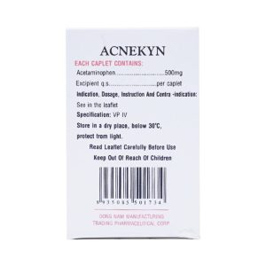 Thuốc Acnekyn 500mg Đông Nam điều trị các chứng đau và sốt từ nhẹ đến vừ (10 vỉ x 10 viên)