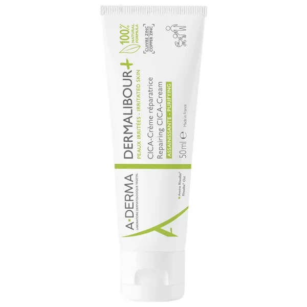 Kem A-Derma​​​​​​​ Dermalibour​​​​​​​​​​​​​​+ Repairing Cream làm dịu da dùng hằng ngày cho da kích ứng (50ml)