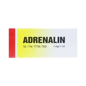 Dung dịch tiêm Adrenalin 1mg/1ml hồi sức tim phổi, cấp cứu choáng phản vệ (2 vỉ x 5 ống)