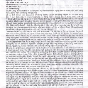 Siro Aerius MSD giảm nhanh các triệu chứng viêm mũi dị ứng, mày đay (60ml)