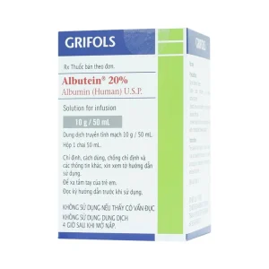 Dịch truyền Albutein 20% Grifols điều trị sốc giảm thể tích (50ml)