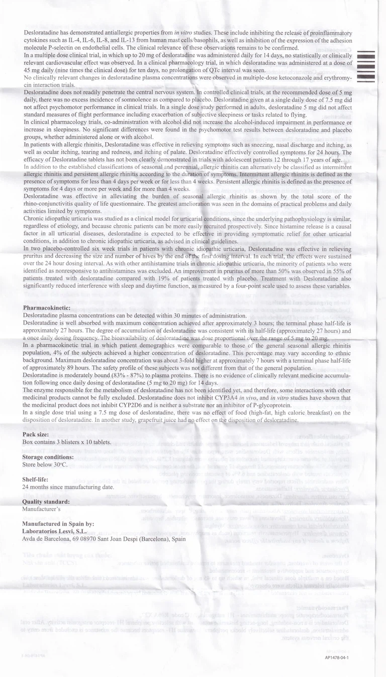 Thuốc Aleradin 5mg giảm các triệu chứng viêm mũi dị ứng theo mùa, mày đay (3 vỉ x 10 viên)