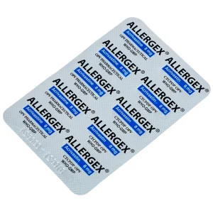 Thuốc Allergex 8mg OPV điều trị viêm mũi dị ứng, mày đay vô căn mạn tính (5 vỉ x 10 viên)