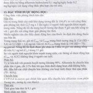 Thuốc Alsiful S.R 10mg Standard điều trị phì đại lành tính tuyến tiền liệt (3 vỉ x 10 viên)