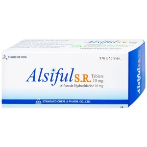 Thuốc Alsiful S.R 10mg Standard điều trị phì đại lành tính tuyến tiền liệt (3 vỉ x 10 viên)