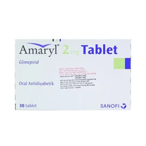 Thuốc Amaryl 2mg Sanofi điều trị bệnh đái tháo đường (3 vỉ x 10 viên)