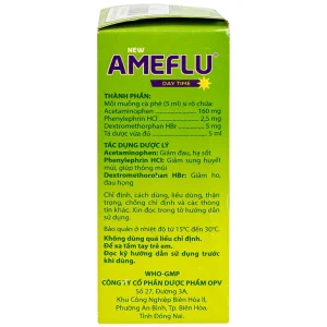 Siro New Ameflu Day Time 160mg/5ml OPV giảm các triệu chứng cảm cúm (60ml)