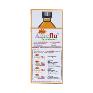 Siro Ameflu Expectorant OPV thông mũi, long đờm (60ml)