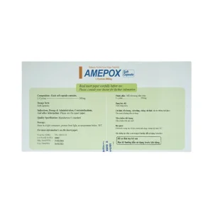 Thuốc Amepox 500mg DongKoo điều trị sạm da do tàn nhang, nám da (20 vỉ x 5 viên)