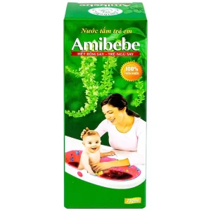 Nước tắm trẻ em Amibebe Herbe phòng và hỗ trợ điều trị rôm sảy (250ml)