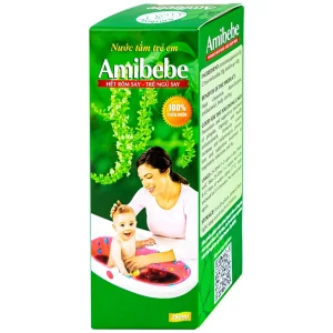 Nước tắm trẻ em Amibebe Herbe phòng và hỗ trợ điều trị rôm sảy (250ml)