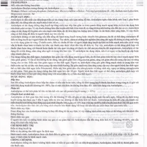 Thuốc Amlocor-5 Torrent điều trị tăng huyết áp, đau thắt ngực (3 vỉ x 10 viên)