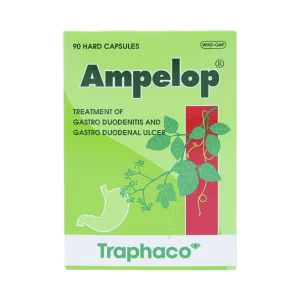 Thuốc Ampelop 625mg Traphaco điều trị viêm loét dạ dày, hành tá tràng (9 vỉ x 10 viên)