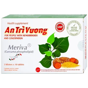 Viên uống An Trĩ Vương Vinh Gia thanh nhiệt, giải độc, tăng sức bền thành mạch (3 vỉ x 10 viên)