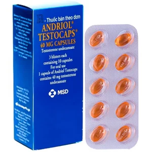 Thuốc Andriol Testocaps 40mg Catalent hỗ trợ điều trị thiểu năng tuyến sinh dục nam giới (3 vỉ x 10 viên)