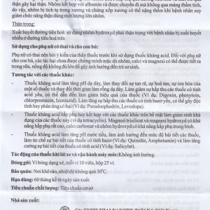 Thuốc Antacil 250mg Thai Nakorn Patana điều trị bệnh loét dạ dày, tá tràng (25 vỉ x 10 viên)