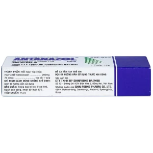 Kem bôi da Antanazol 200mg Shinpoong Daewoo điều trị các bệnh nhiễm nấm ngoài da (10g)