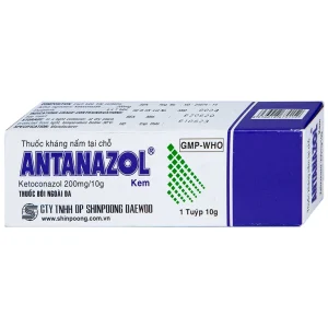 Kem bôi da Antanazol 200mg Shinpoong Daewoo điều trị các bệnh nhiễm nấm ngoài da (10g)